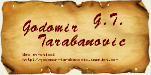 Godomir Tarabanović vizit kartica